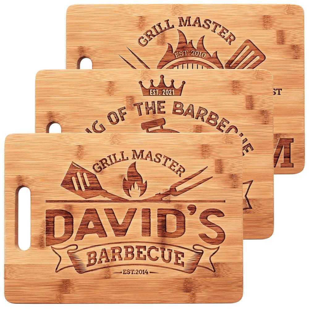 Lara Laser Works gifts for dad, personalized dad cutting board, gifts for dad, grill master | 9 designs | dad gifts from daughter, wife - gran
