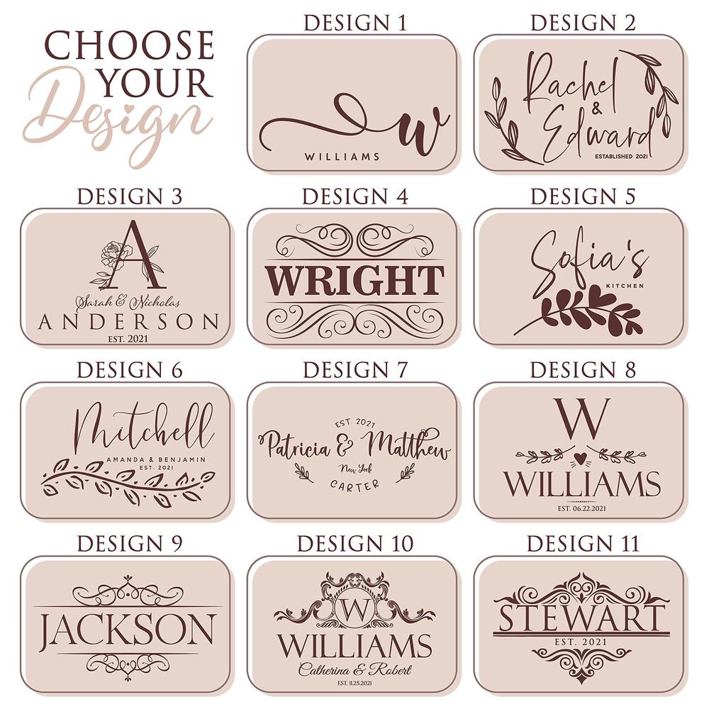 Be Burgundy personalized cutting board, 11 designs & 5 wood styles cutting board - wedding gifts for the couples, housewarming gifts, chr