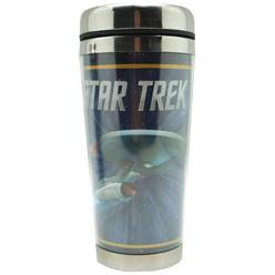 westland giftware 7-inch stainless steel and acrylic star trek star fleet travel mug, 16-ounce