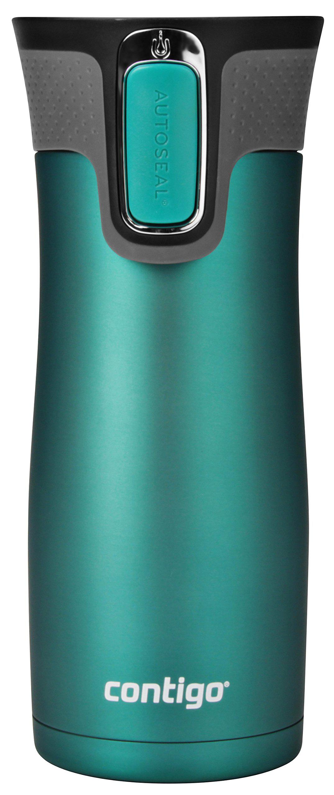 contigo autoseal west loop vaccuum-insulated stainless steel travel mug, 16 oz, biscay bay