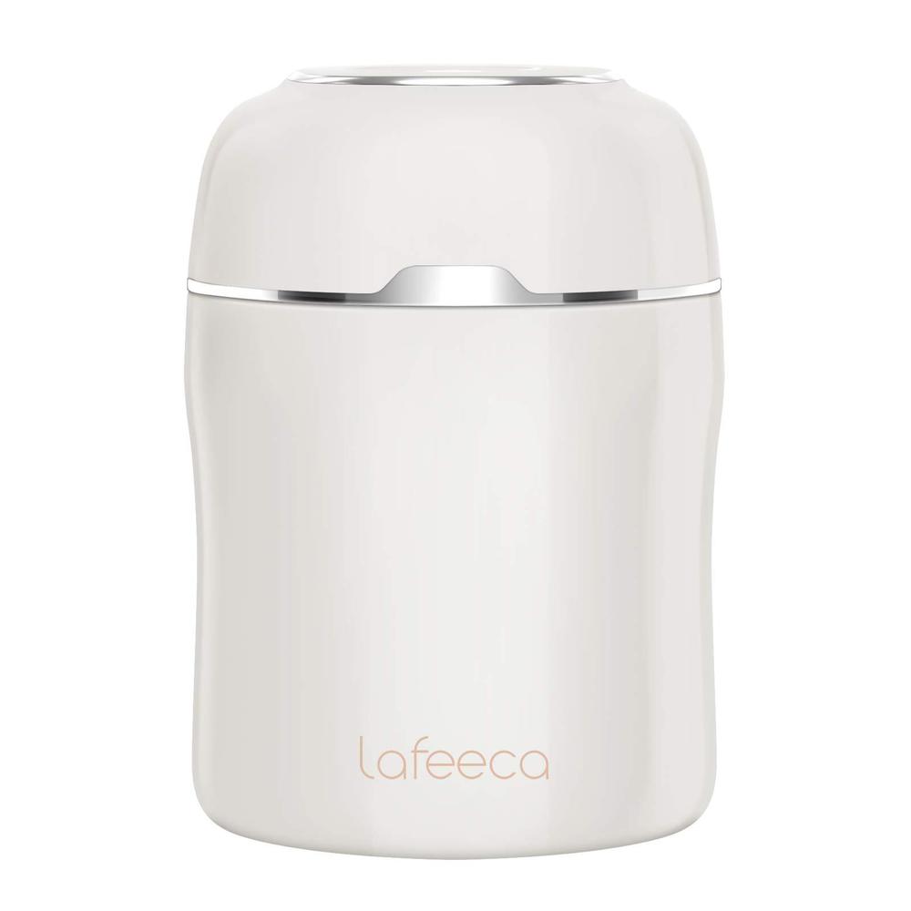 lafeeca thermos food jar vacuum insulated lunch box leak proof storage container 17 oz - white