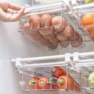 LALASTAR lalastar fridge drawers, 2-pack fridge organizers and storage  clear, mini refrigerator organizer bins with handle, fit for fr