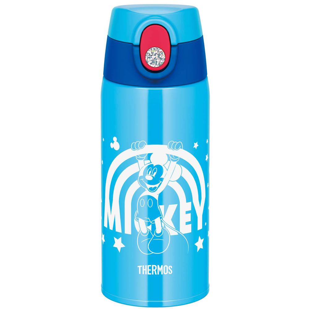 thermos water bottle fjo-600wfds bl vacuum insulated 2-way bottle, 2-way bottle, 0.2 gal (0.6 l), mickey blue