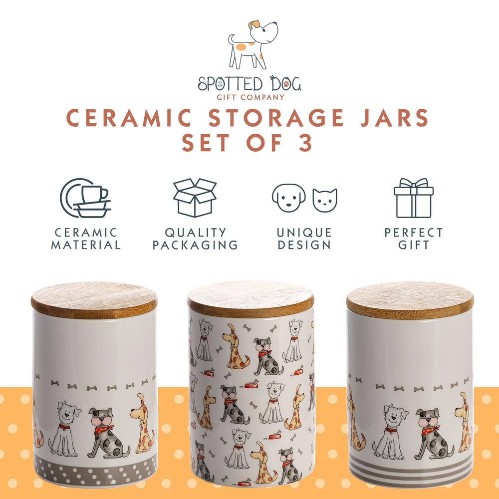 SPOTTED DOG GIFT COMPANY Piattini da Dessert, Set di 4 Piatti in Ceramica, Piatti per Torte, Frutta e Antipasti, Insalata, Adatti al Microonde e alla Lavastoviglie 19 cm - Cani SPOTTED DOG GIFT COMPANY Piattini da Dessert, Set di 4 Piatti in Ceramica, Piatti per Torte, Frutta e Antipasti, Insalata, Adatti al Microonde e alla Lavastoviglie 19 cm - Cani