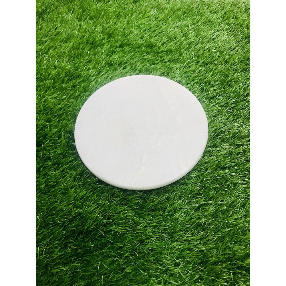 gavya international marble chakla, marble roti maker marble rolling board round board cutting board,round trivet, cheese board, 9 inch diameter l