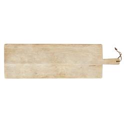 santa barbara design studio tablesugar mango wood plank charcuterie board, 40 x 12-inch, natural