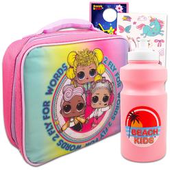 L.O.L. Surprise! lol surprise lunch bag for girls set - lol surprise lunch box, stickers, water bottle, more | lol dolls lunch box for girls