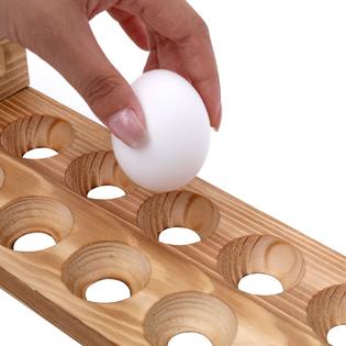 KingLin kinglin wooden egg holder countertop, egg storage trays