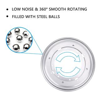 Lswteiz 3pack 9 inch lazy susan hardware 5/16thick heavy duty lazy susan  turntable rotating ball