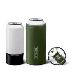 brmate hopsulator trio 3-in-1 insulated can cooler for 12oz / 16oz cans + 100% leak proof tumbler with lid | can coozie insul
