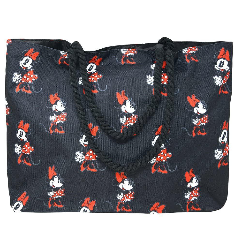 minnie mouse beach bag set - bundle with minnie mouse tote bag with for beach, picnics, parties, more plus bookmark, more | m