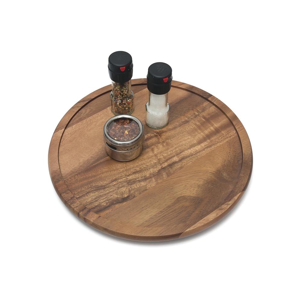 lipper international acacia wood 14" kitchen turntable