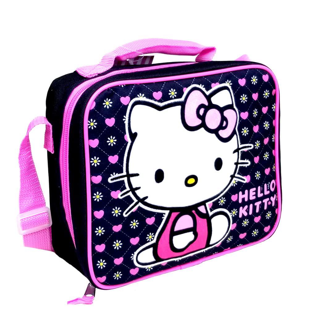 Hello Kitty fast forward hello kitty lunch bag, black, medium (c6co06)