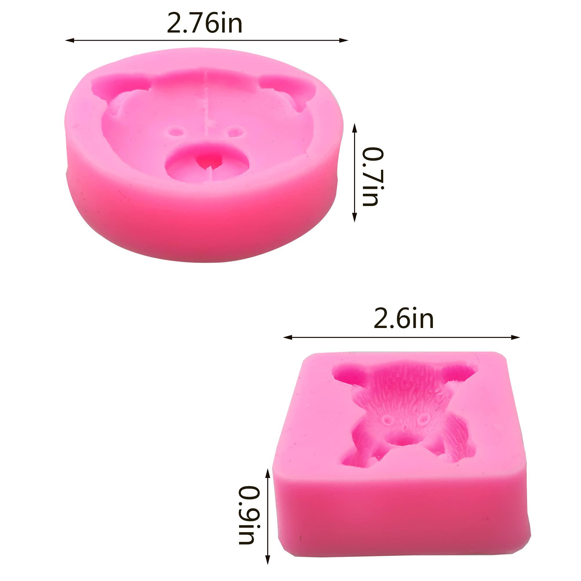 TOSPARTY 3d bear silicone fondant mould cake mold cookie decor cake decoration for chocolate soap diy mold baking cake decoration