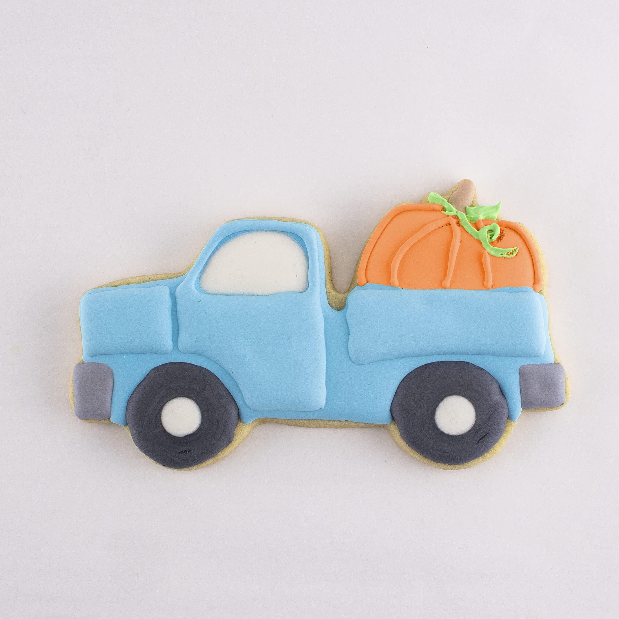 Ann Clark Cookie Cutters halloween harvest truck with pumpkin cookie cutter, 5" made in usa by ann clark