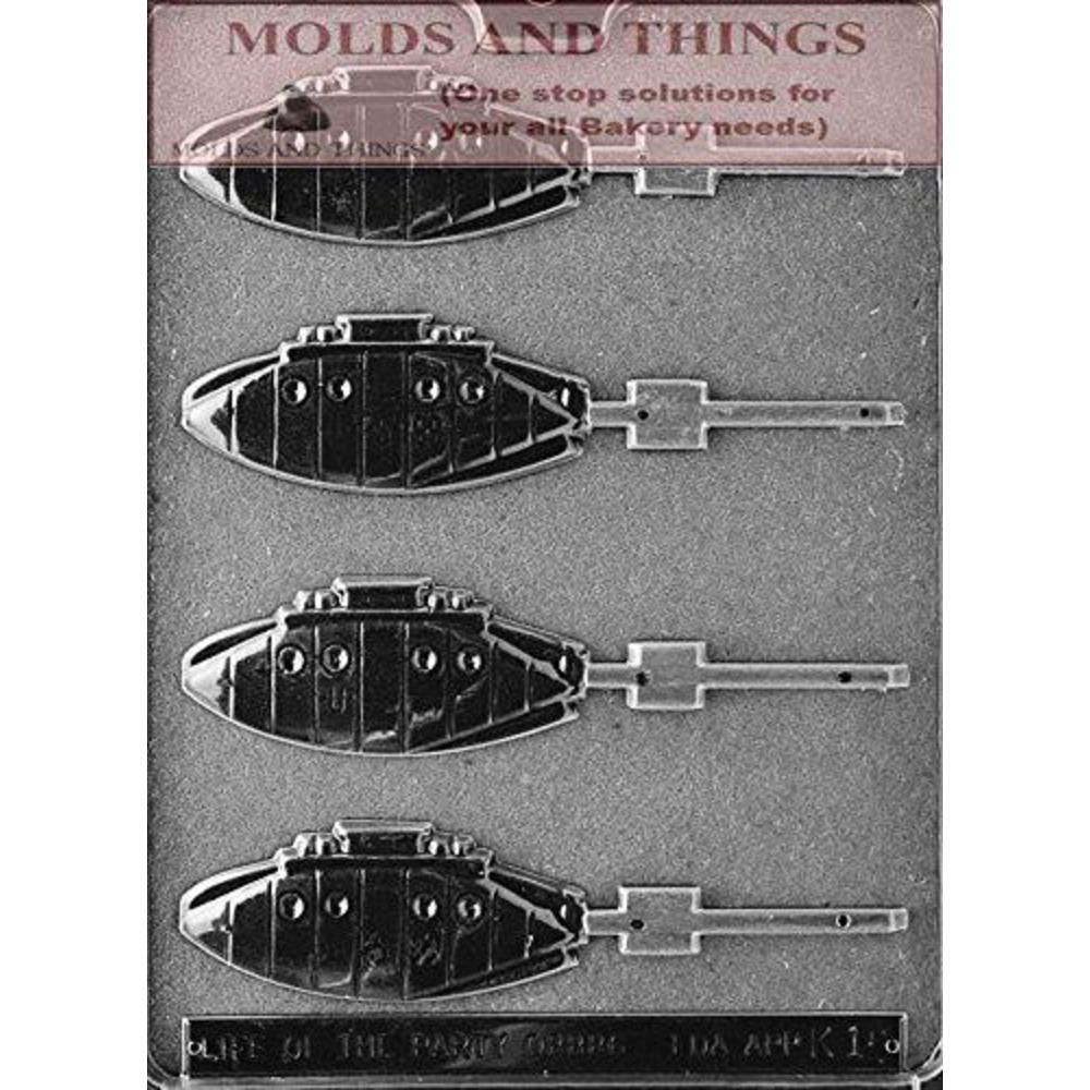 MOLDS AND THINGS us marine pop chocolate candy mold, manrin lolly chcolate candy mold, us submarin lolly chocolate candy mold with  molding in