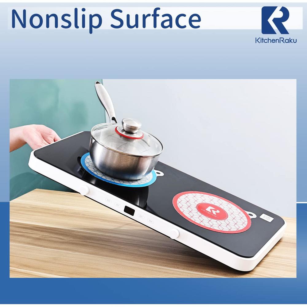 Induction Cook Protector KITCHENRAKU KR kitchenraku 3 pcs induction cooktop mat, (magnetic ...
