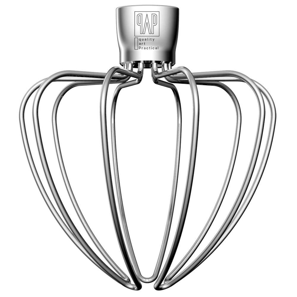 qap quality art practical stainless steel wire whip attachment for kitchenaid tilt-head stand mixer, replaces k45ww, ideal for beating eggs, heavy crea