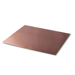Range Kleen counter top protector/hot pad, metal heat resistant mat, non-slip rubber backing - copper color - large (17 x 20)