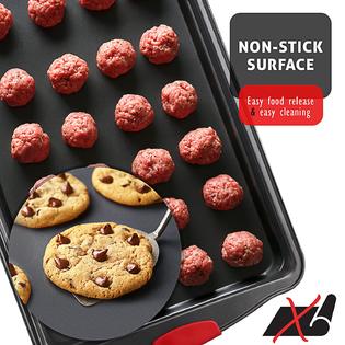 JOYTABLE baking pan set, 15 piece premium nonstick bakeware sets bpa free, cookie  sheets nonstick steel