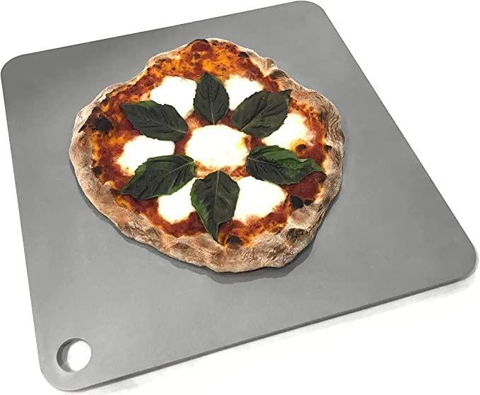 thermichef by conductive cooking square pizza steel 1/4" deluxe version, 14"x14"