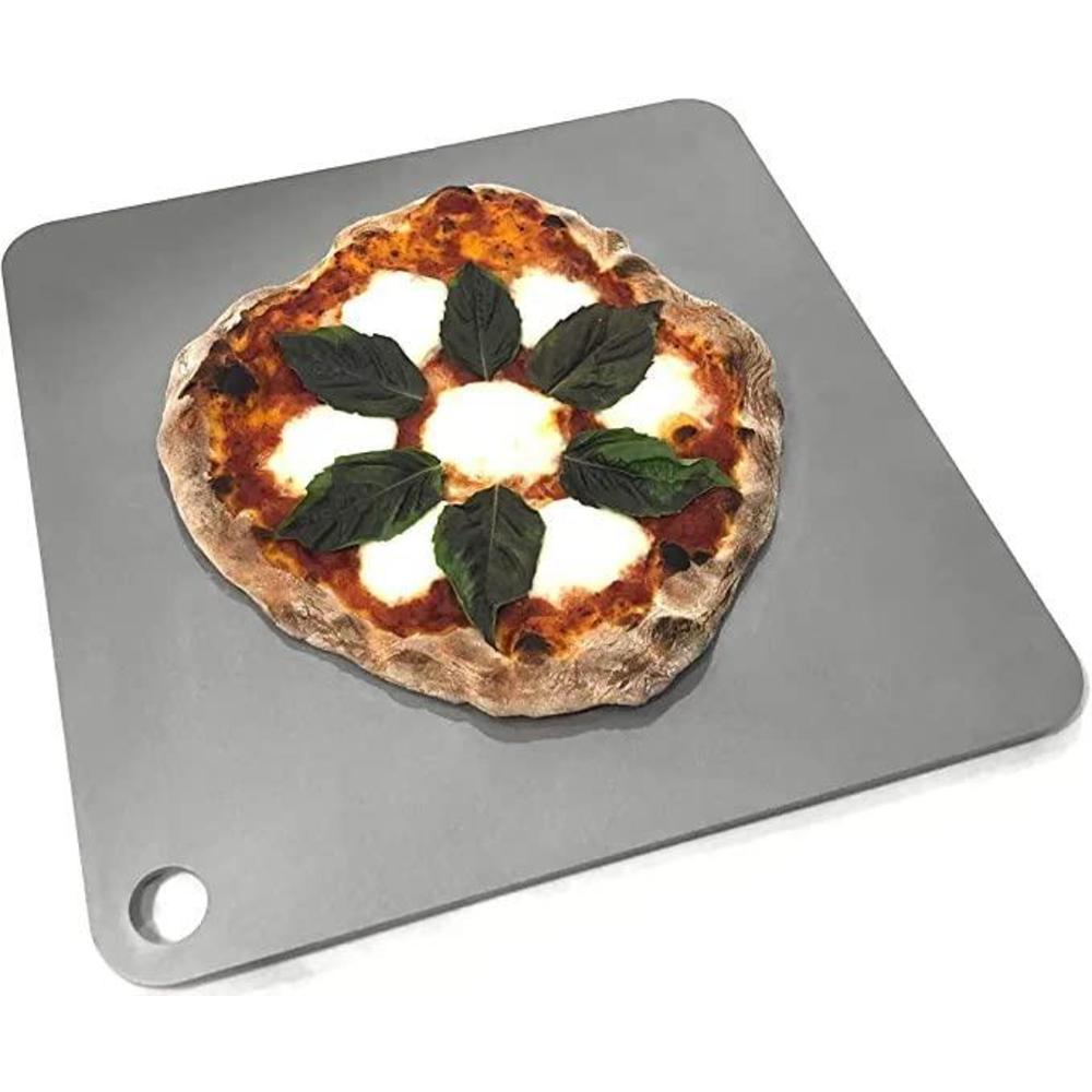 thermichef by conductive cooking square pizza steel 1/4" deluxe version, 16"x16"