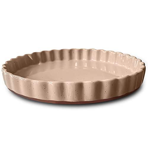 MORA CERAMICS HIT PAUSE mora ceramic tart pan, 9.5 inch large
