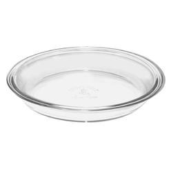 anchor hocking fire-king pie plate, glass, 9-inch