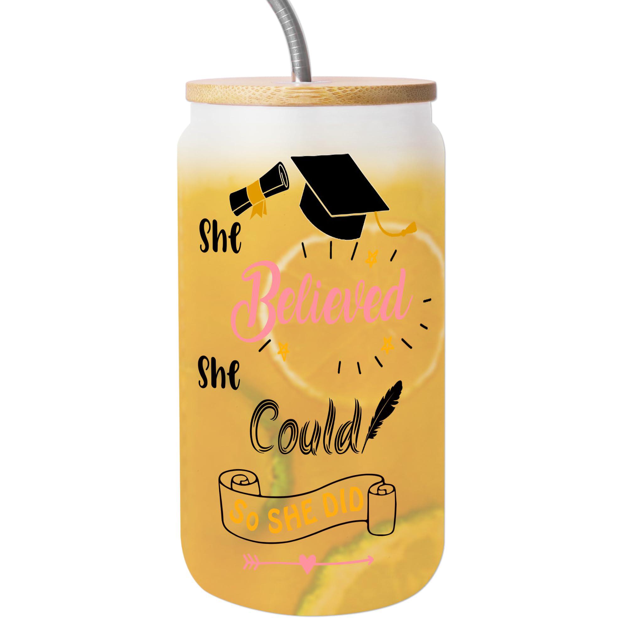 Lightzz graduation gifts for her, graduation gifts 2023 high school, she believed she could so she did, colleague student inspiration