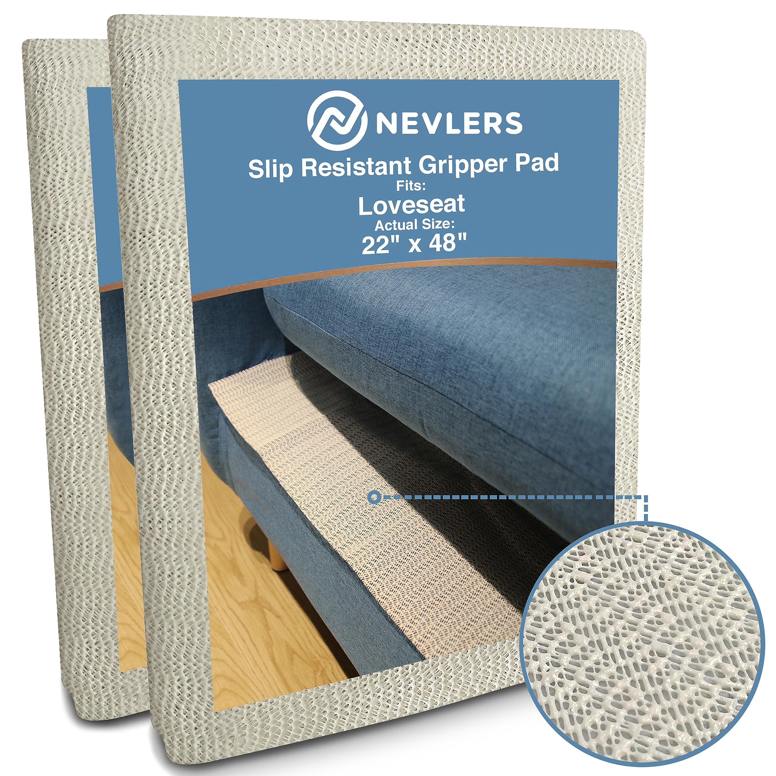 Nevlers nevlers 2 pack 22 x 48 couch cushion grip for loveseat keep couch  cushions from sliding