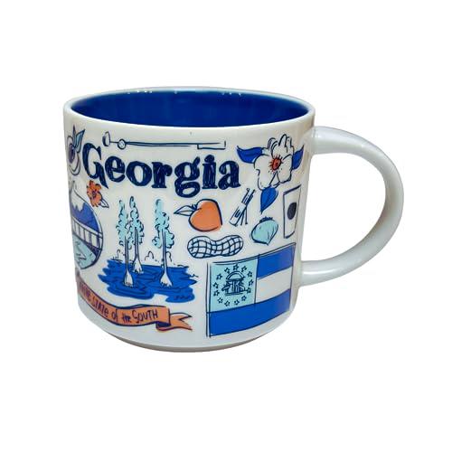 starbucks ceramic georgia mug been there series across the globe collection,14 fluid ounce