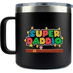 YAcO STORE 14oz mug- super daddio | gifts for dad for christmas dad birthday gift - dad gifts from daughter son - birthday gifts for dad