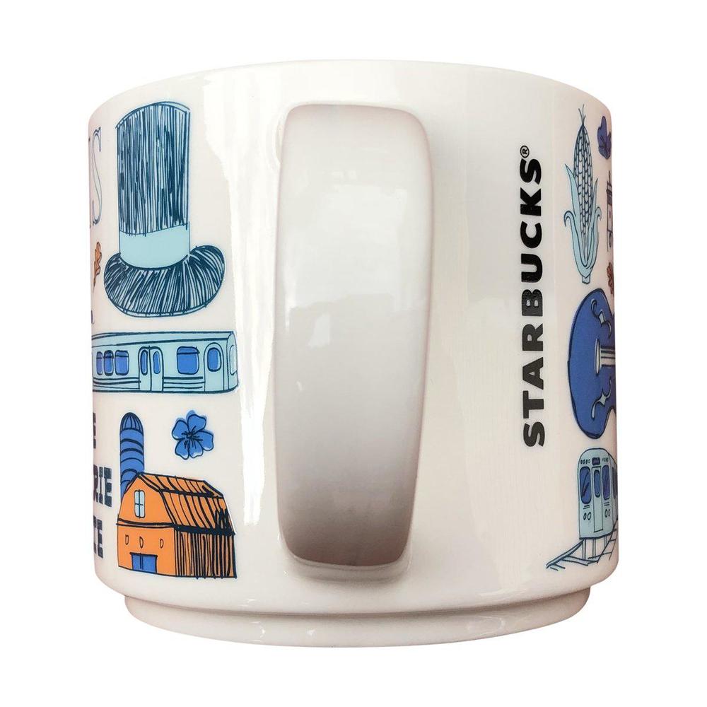starbucks been there series collectible coffee mug (illinois),14 ounce