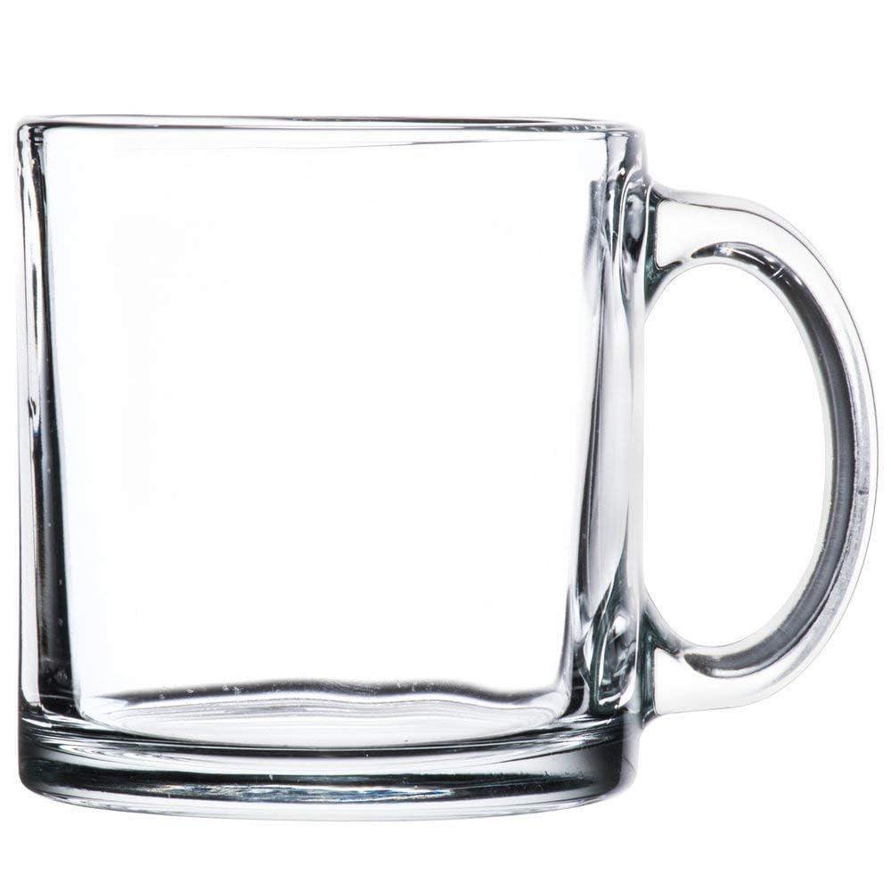 Libbey Kitchen libbey crystal coffee mug warm beverage mugs set of (13 oz) (6)