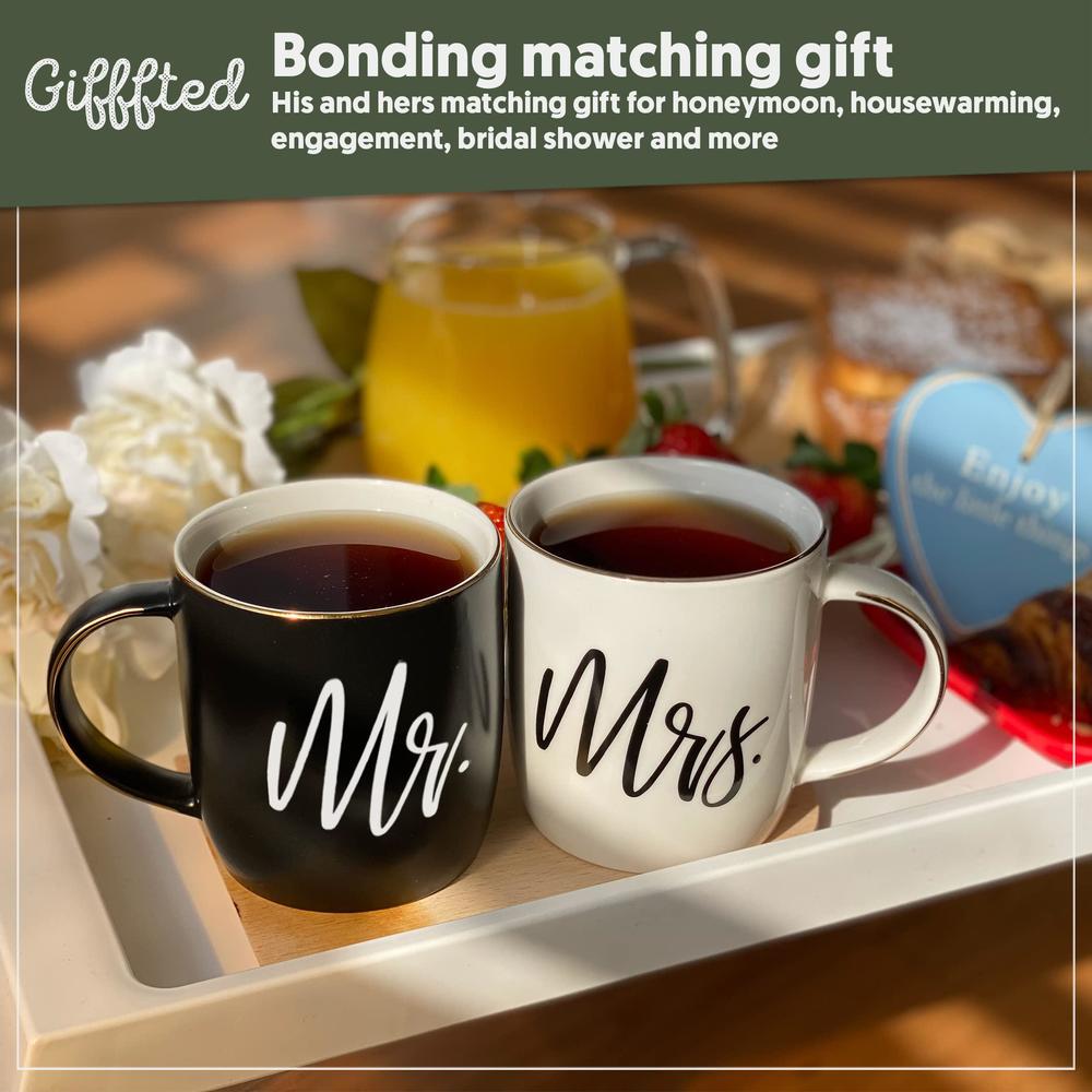 triple gifffted mr and mrs couples gifts for christmas, wedding anniversary, engagement, couple gift, his hers mugs, him her,