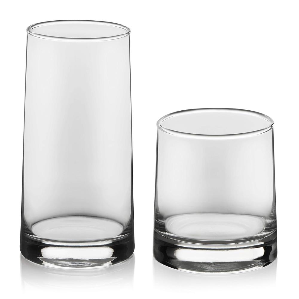 libbey cabos 16-piece tumbler and rocks glass set