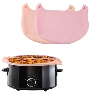 Leakproof Reusable Silicone Slow Cooker Liners for 6-8 Quart Crock-Pots -  Dishwasher Safe Cooking Bags for Oval or Round 7-8QT CrockPots - Save Time  and Effort with Easy Cleanup-Pink