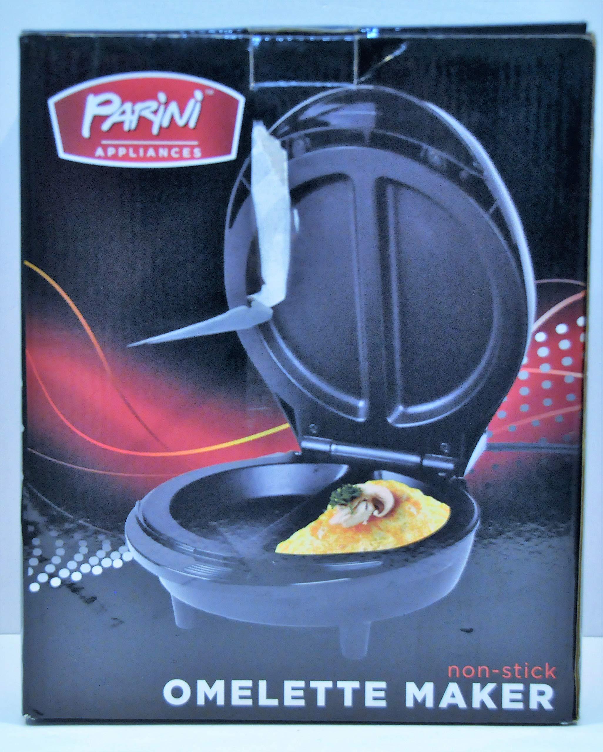 parini appliances non-stick omelette maker-black