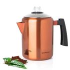 Mixpresso RNAB0BMLTZL29 mixpresso stainless steel stovetop coffee percolator,  percolator coffee pot, excellent for camping coffee pot, 5-8 cup copper