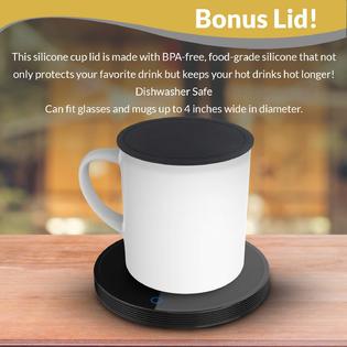 DROP OF DIVINITI RNAB08Z3KFB7C coffee mug warmer for desk - electric cup  warmer for desk - 2-setting coffee cup warmer for coffee - safe,  easy-to-use mug wa