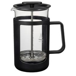 hario cpu-4-b cafepress u press coffee heat resistant glass, practical capacity, 20.3 fl oz (600 ml), black