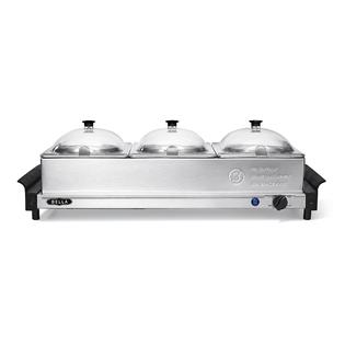 Elite Gourmet Stainless Steel Electric Buffet Server and Warming