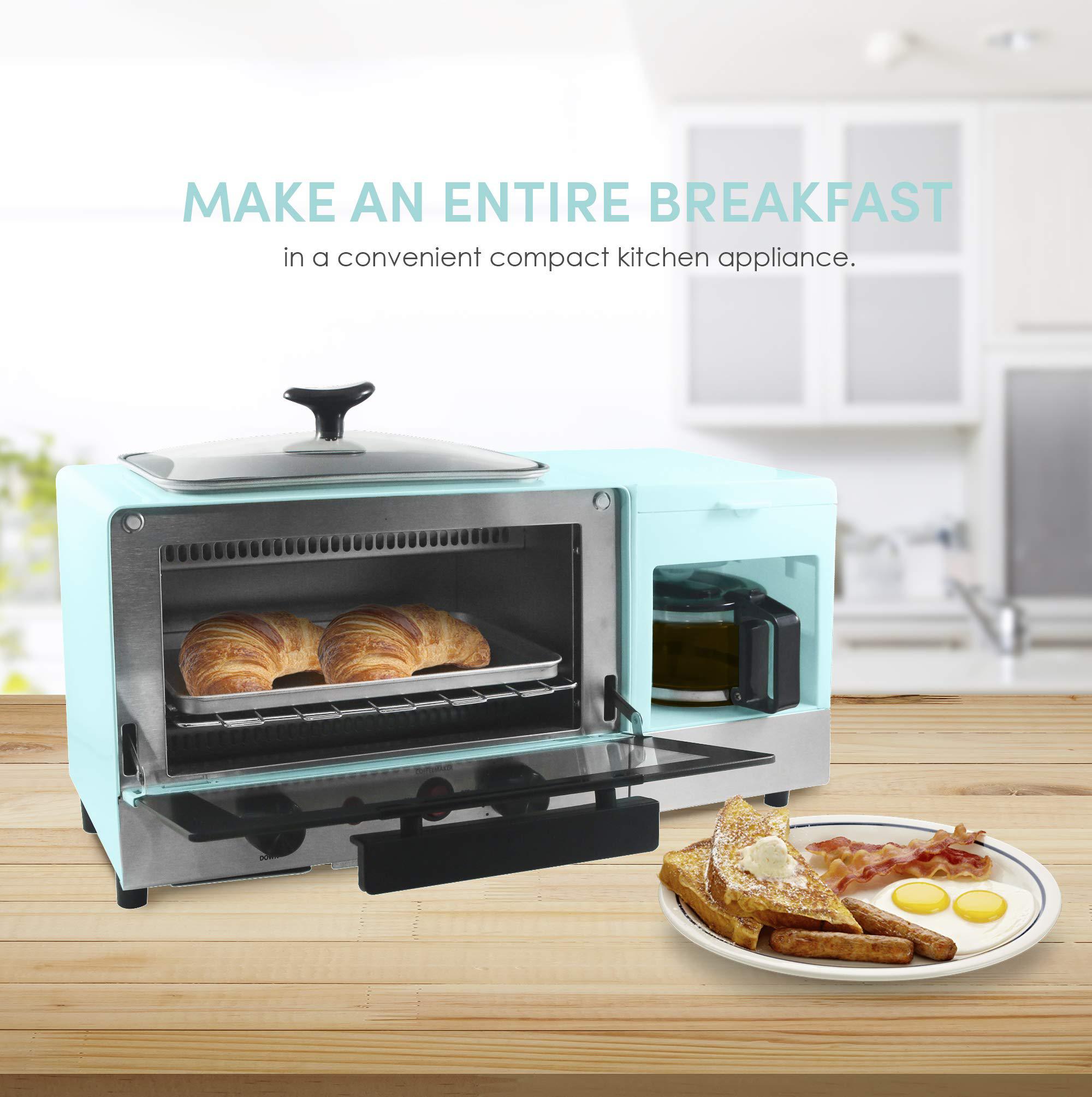 4-cup coffeemaker, 2 slice toaster oven with timer, griddle x-large, blue elite gourmet americana 2 slice, 9.5" griddle with glass lid, 3-in-1 breakfast center station, 4-cup coffeemaker, toaster ove