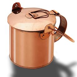 windlass solid copper coffee can rustic look folding lid reenactment camping can kit