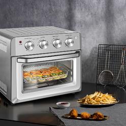 mat expert 7 in 1 convection air toaster oven, 1550w 19 qt countertop oven toast cooker w/1-60 min timer, 250-450f temp contr