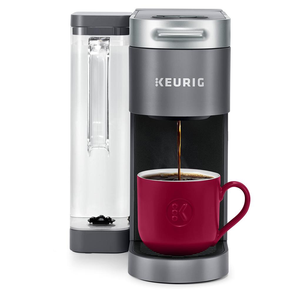 keurig k-supreme single serve k-cup pod coffee maker, with multistream technology, grey, 17.913in x 7.047in x 14.409in