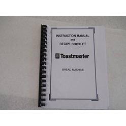 toastmaster bread machine maker instruction manual (model: tbr2) reprint [plastic comb]