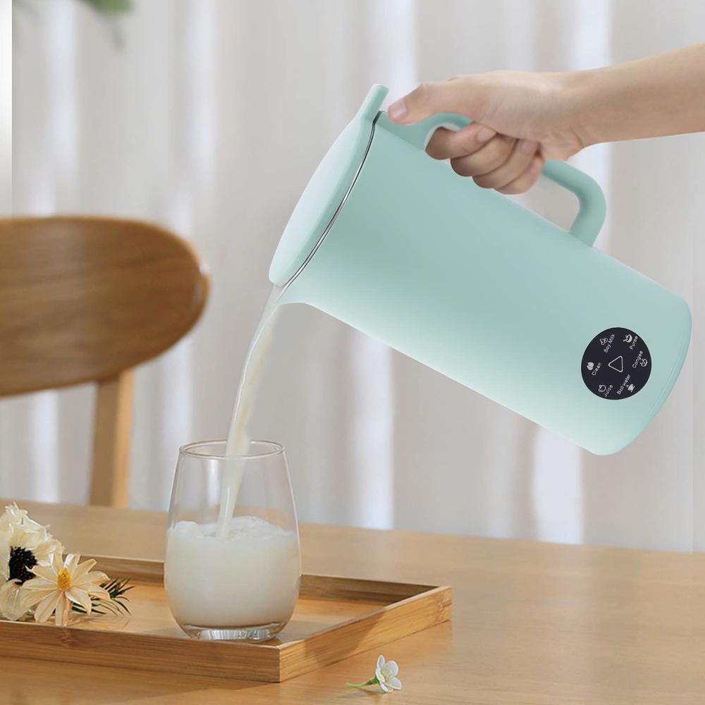SNKOURIN soymilk maker,350ml portable juicer soy milk machine with stainless steel and blade, mixer for rice and cereal boiling water