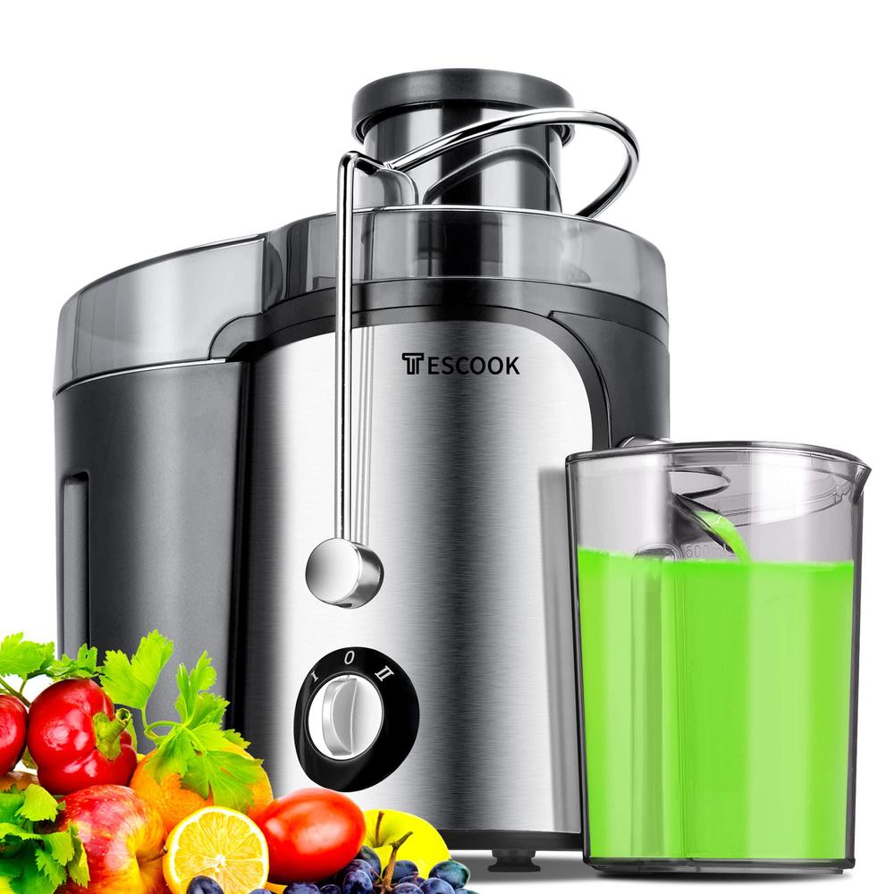 vasip juicer machine, 600w juicer with wide chute for the whole fruit, juicer extractor 2 speed setting easy to clean anti-drip fun