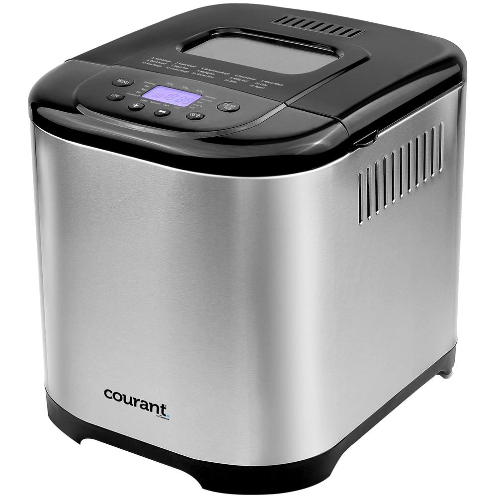 courant bread maker machine 3 loaf sizes, gluten-free, sugar-free, natural sourdough, total 15 pre-programmable cycles, delay
